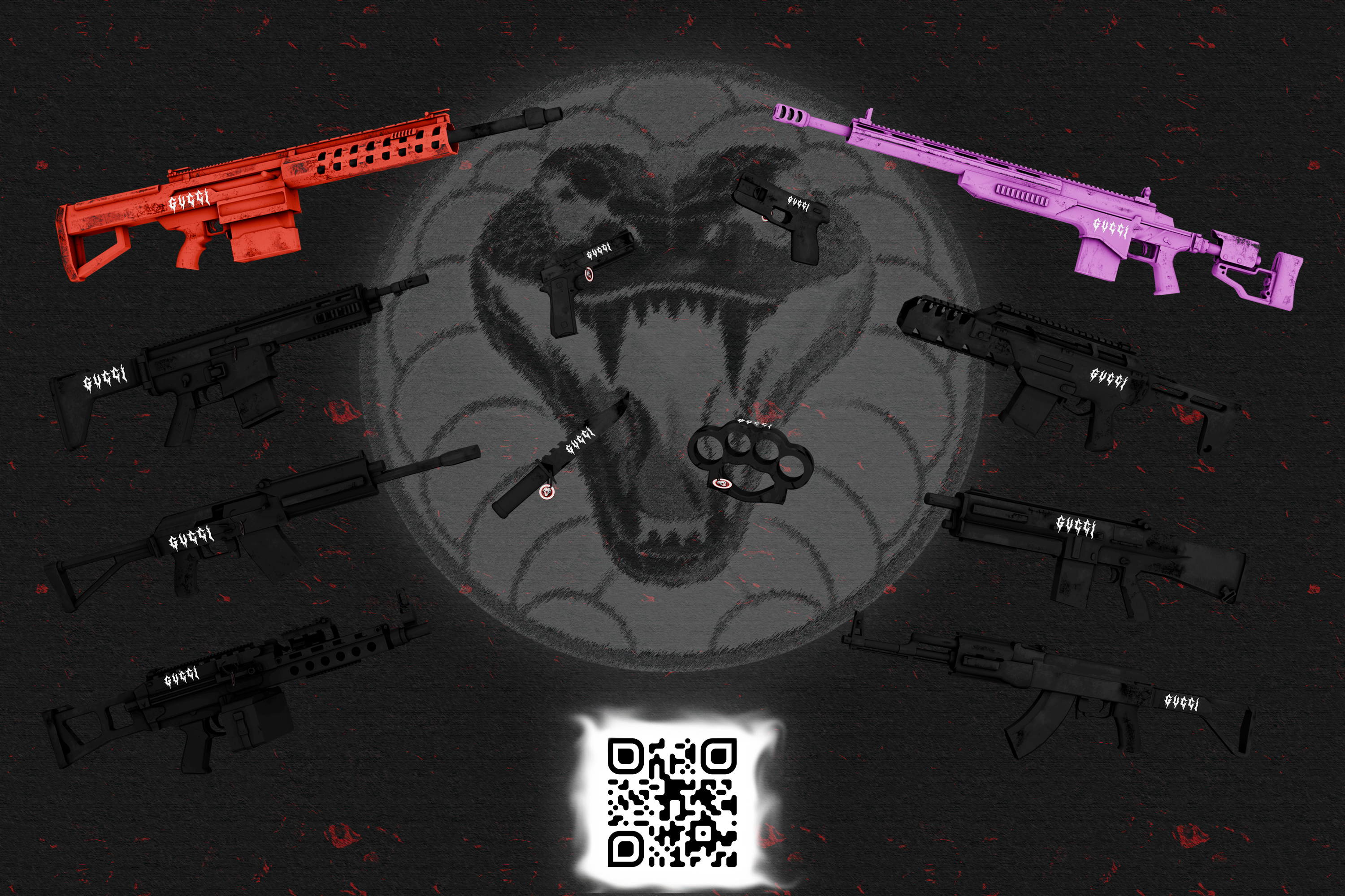 GUCCI NOIR V2 Gunpack x MAJESTIC