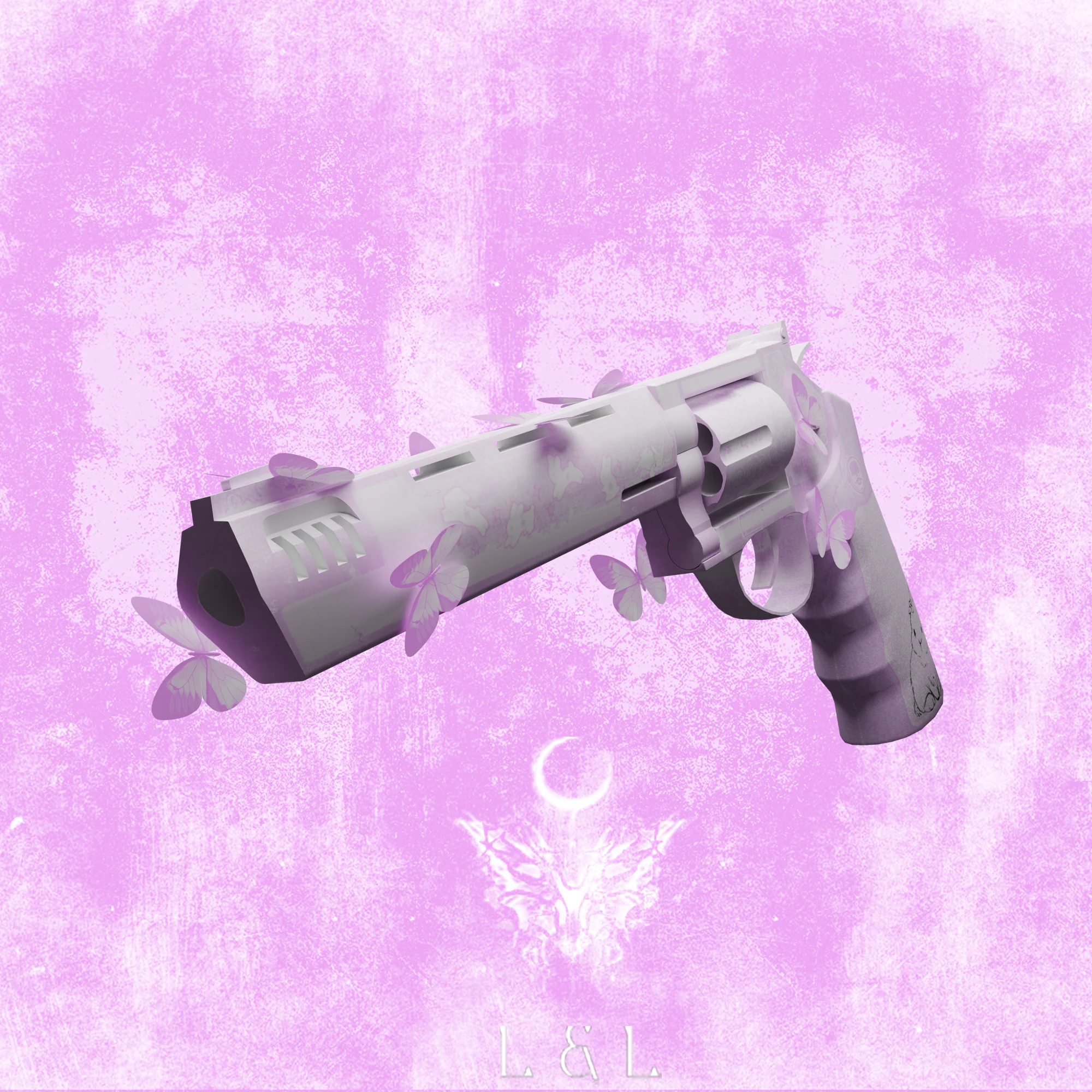 PINK BUTTERFLY REVOLVER