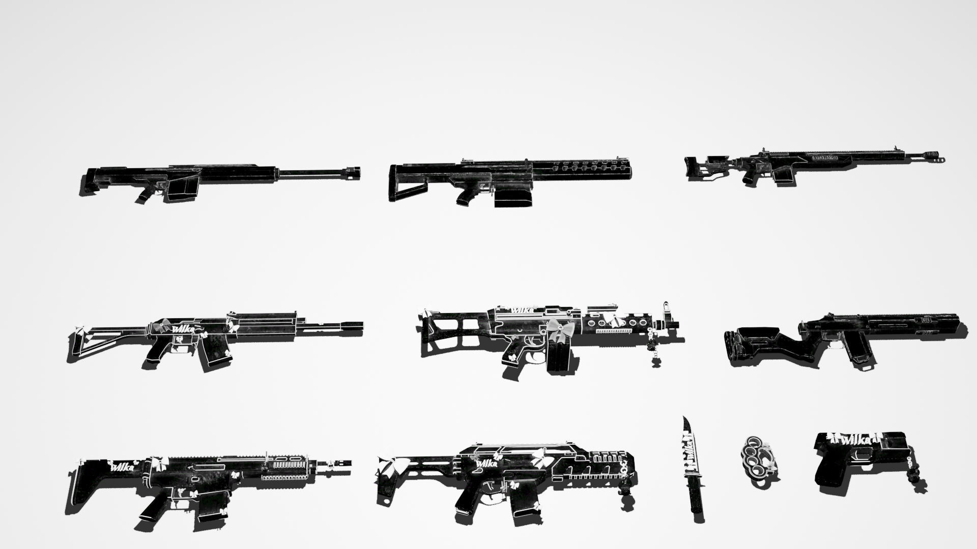 BLACK AND WHITE GUNPACK | MAJESTIC RP