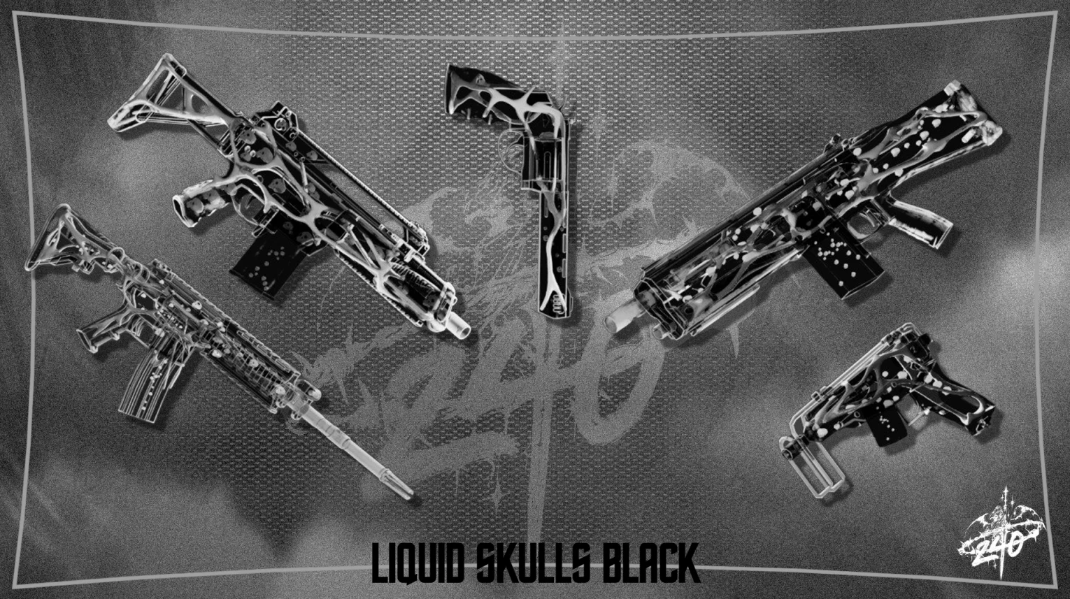 LIQUID SKULLS BLACK 240 GUNPACK