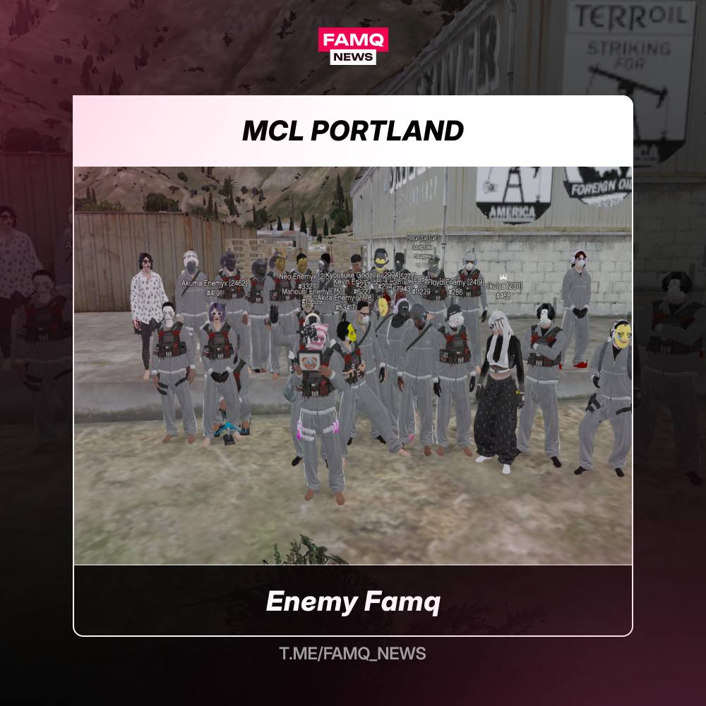 👑 Победителем турнира MCL на сервере Portland становится семья Enemy Famq!