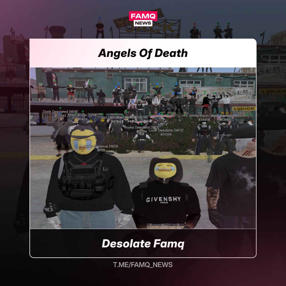 ☄️ Desolate Famq успешно захватила особняк Angels of Death у Trump Famq на сервере Phoenix